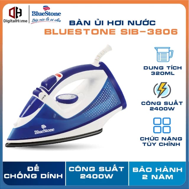 Top 1 so sánh giá Bàn ủi hơi nước BlueStone SIB-3806 2400W - Tìm sản phẩm giá rẻ nhất - Ảnh 2