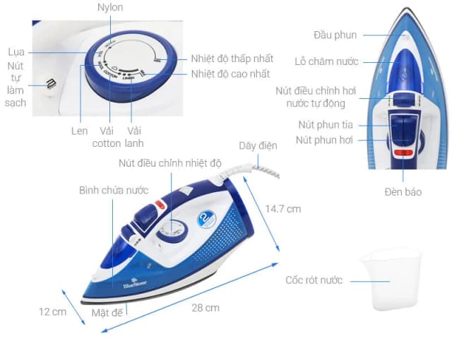 Top 1 so sánh giá Bàn ủi hơi nước BlueStone SIB-3806 2400W - Tìm sản phẩm giá rẻ nhất - Ảnh 14