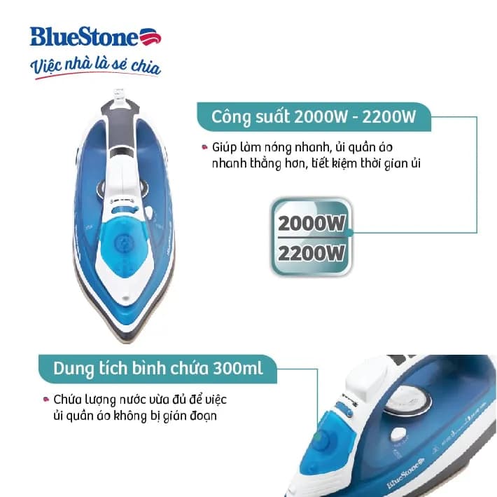 So sánh giá Bàn ủi hơi nước BlueStone SIB-3853 2200W - Tìm sản phẩm giá rẻ nhất - Ảnh 3