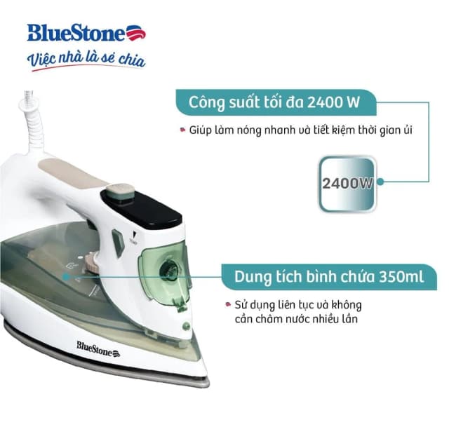 So sánh giá Bàn ủi hơi nước BlueStone SIB-3879 2400W rẻ nhất? - Ảnh 3