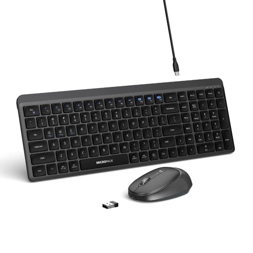 Bộ Bàn Phím Chuột Bluetooth MicroPack KM-268W - Đen - Giá rẻ nhất hôm nay - Ảnh 3
