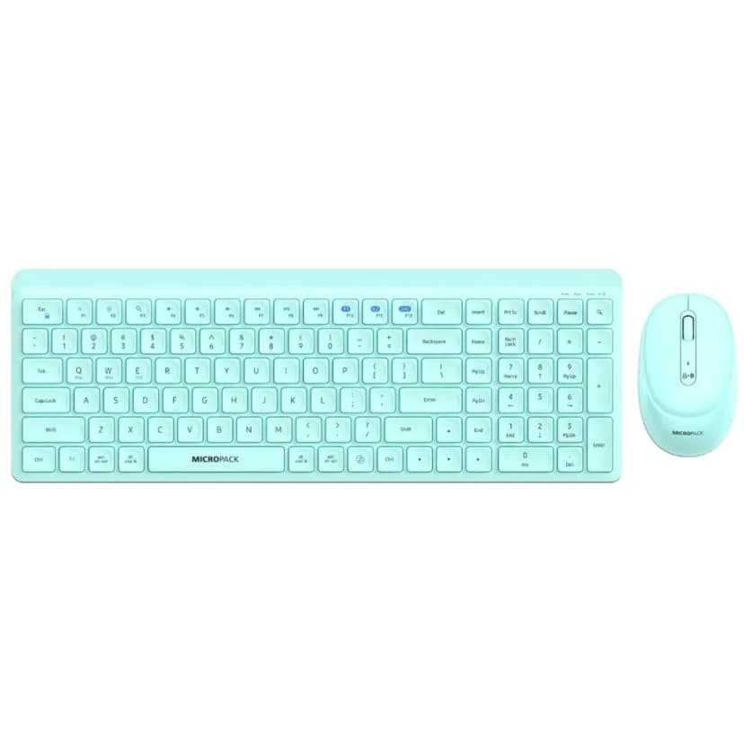 Bộ Bàn Phím Chuột Bluetooth MicroPack KM-268W - Xanh Lá - Giá rẻ nhất hôm nay - Ảnh 2