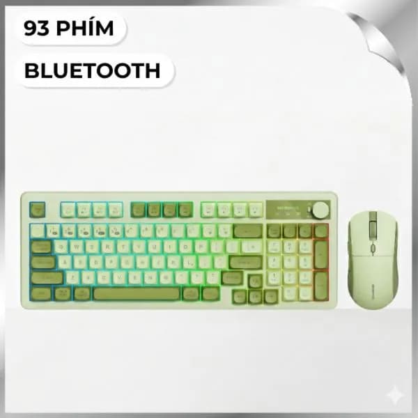 Bộ Bàn Phím Chuột Bluetooth MicroPack KM-270W - Xanh Lá - Ảnh 24