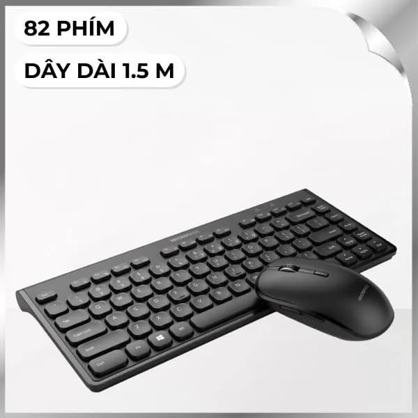 Bộ Bàn Phím Chuột Không Dây MicroPack KM-228W - Giá rẻ nhất hôm nay - Ảnh 1