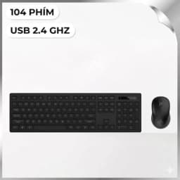 Bộ Bàn Phím Chuột Không Dây MicroPack KM-237W - Đen - Giá rẻ nhất hôm nay - Ảnh 1