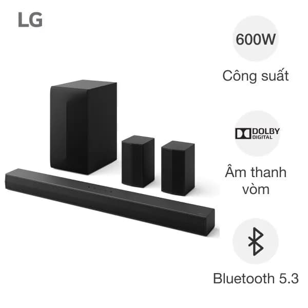 Bộ loa thanh LG S65TR 600W - Ảnh 2