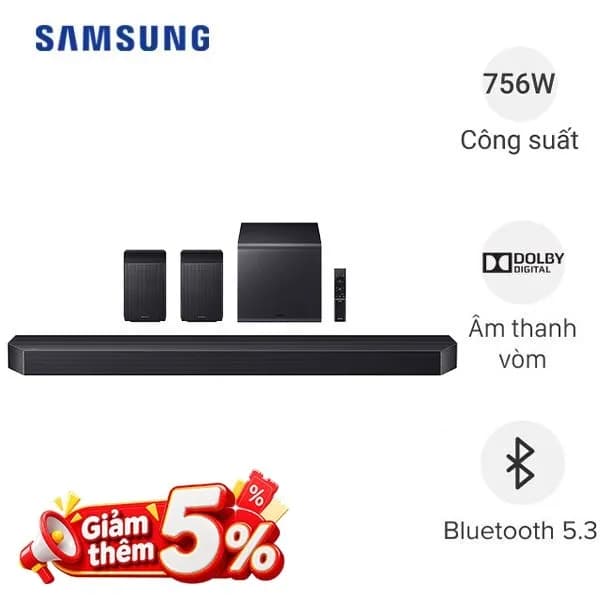 Bộ loa thanh Samsung HW-Q990H/XV 756W - Ảnh 5