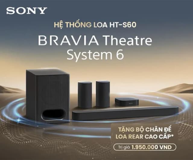 So sánh giá Bộ loa thanh Sony BRAVIA Theatre System 6 HT-S60 1000W rẻ nhất? - Ảnh 6