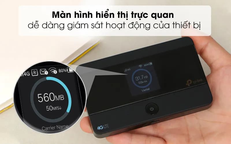 Bộ phát Wifi di động 4G LTE 150Mbps TP-Link M7350 - Giá rẻ nhất hôm nay - Ảnh 4