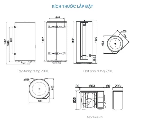 Top 1 so sánh giá Máy nước nóng bơm nhiệt Atlantic 200 lít 2250W EGEO 200L - Tìm sản phẩm giá rẻ nhất - Ảnh 80