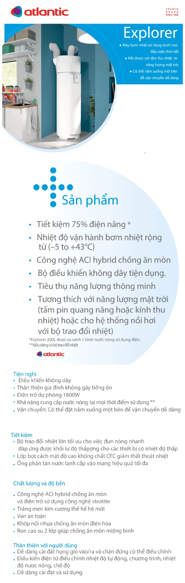 Top 1 so sánh giá Máy nước nóng bơm nhiệt Atlantic 200 lít 2250W EGEO 200L - Tìm sản phẩm giá rẻ nhất - Ảnh 89