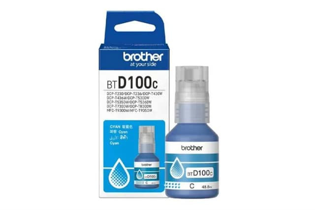 Mực in phun Brother BTD100C Xanh dương (dành cho Brother MFC-T930DW/T935DW, Brother DCP-T230/T236/T730DW/T830DW,...) - Ảnh 6