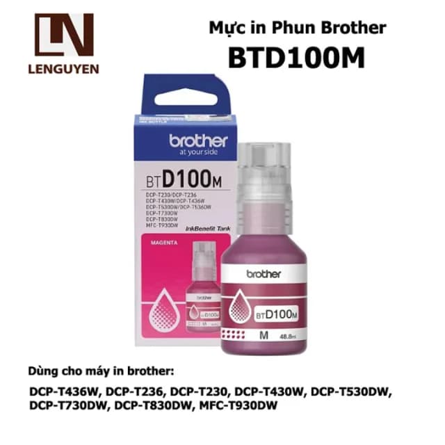 So sánh giá Mực in phun Brother BTD100M Hồng (dành cho Brother DCP-T436W/T230/T236/T430W/T530DW/T535DW/T536DW/T730DW/T830DW, Brother MFC-T930DW/T935DW) rẻ nhất? - Ảnh 5
