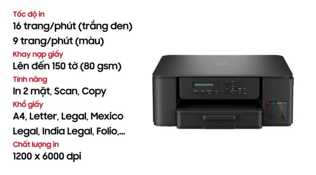 So sánh giá Máy in phun màu đa năng Brother DCP-T530DW Wifi rẻ nhất? - Ảnh 13