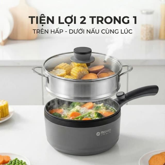 So sánh giá Ca nấu đa năng Mishio MK-321 1.5 lít rẻ nhất? - Ảnh 10