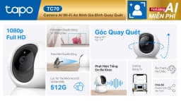 Camera IP 360 Độ 2MP TP-Link Tapo TC70 - Giá rẻ nhất hôm nay - Ảnh 2