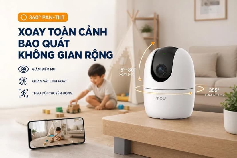 Camera IP 360 Độ 3MP IMOU Ranger 2 A32EP-L - Giá rẻ nhất hôm nay - Ảnh 3