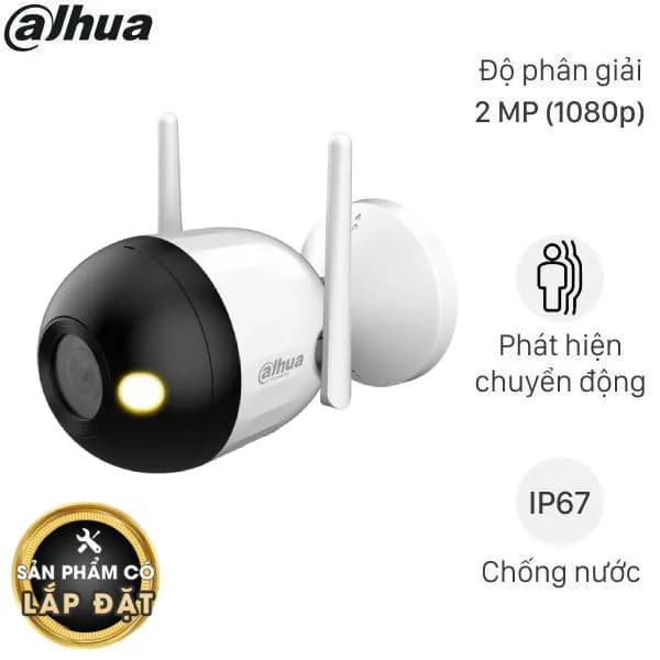 Camera IP Ngoài Trời 2MP Dahua Bullet DH-F2C-LED - Giá rẻ nhất hôm nay - Ảnh 1