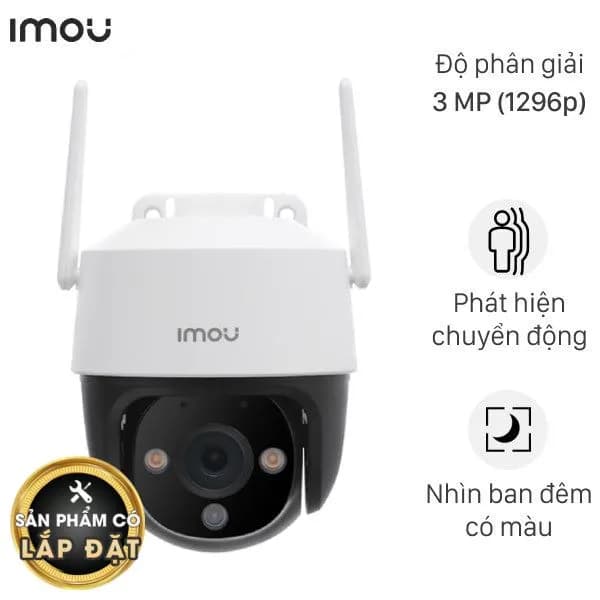 Camera IP Ngoài trời 360 Độ 3MP IMOU Cruiser 2C S7CP-3M0WE - Giá rẻ nhất hôm nay - Ảnh 1