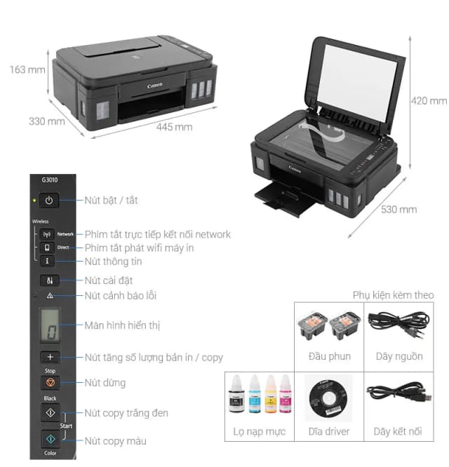 So sánh giá Máy in phun màu đa năng Canon G3010 Wifi rẻ nhất? - Ảnh 16