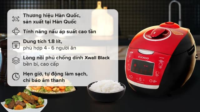 So sánh giá Nồi cơm áp suất cao tần Cuckoo 1.8 lít CRP-HUS1000F rẻ nhất? - Ảnh 18
