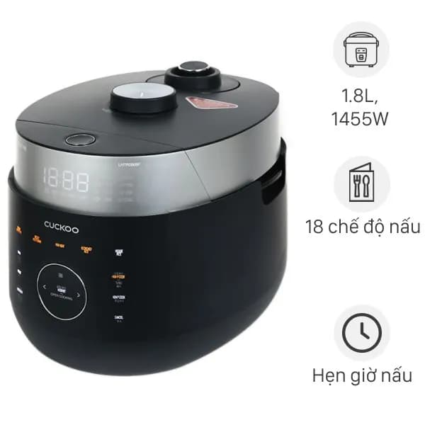 So sánh giá Nồi cơm áp suất cao tần Cuckoo 1.8 lít CRP-HUS1000F rẻ nhất? - Ảnh 10
