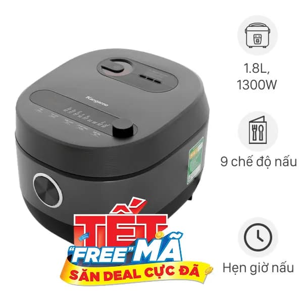 So sánh giá Nồi cơm cao tần Kangaroo 1.8 lít KG18RIH2 rẻ nhất? - Ảnh 9