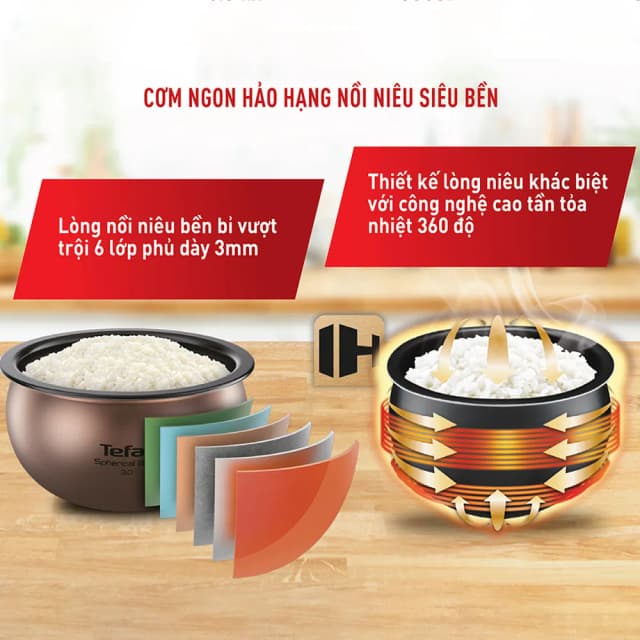 So sánh giá Nồi cơm cao tần Tefal 1.5 lít RK762168 rẻ nhất? - Ảnh 17