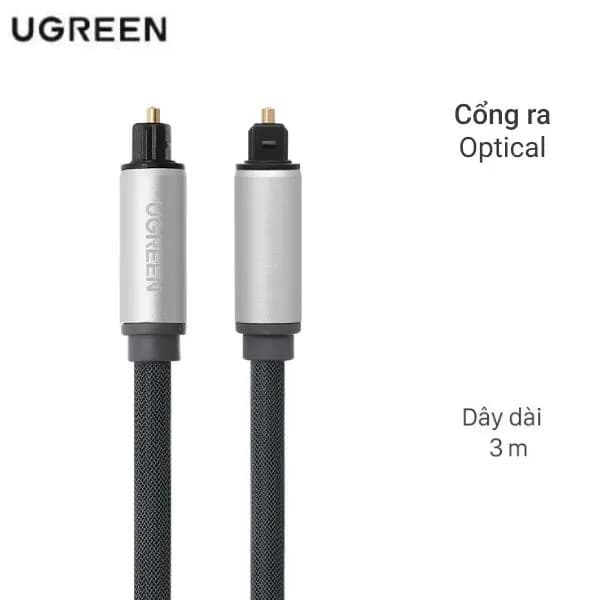 Cáp âm thanh quang Optical 3m Ugreen AV108 10541 - Giá rẻ nhất hôm nay - Ảnh 1