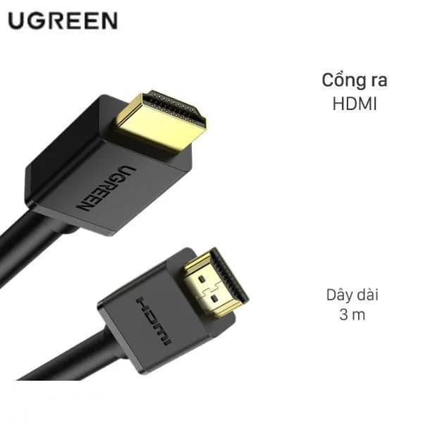 Cáp HDMI 4K 3m Ugreen HD104 10108 - Giá rẻ nhất hôm nay - Ảnh 1