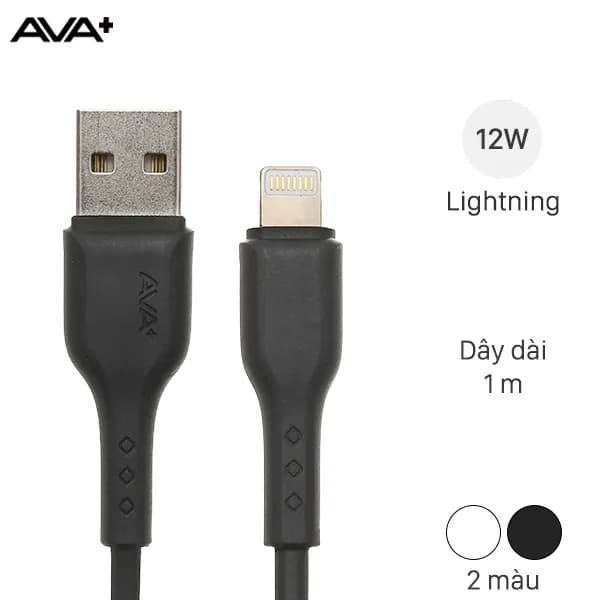 Cáp sạc và truyền dữ liệu USB-A - Lightning 12W 1m AVA+ Kalf - Giá rẻ nhất hôm nay - Ảnh 1