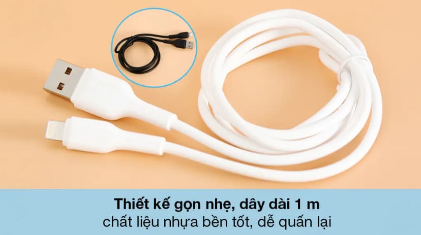 Cáp sạc và truyền dữ liệu USB-A - Lightning 12W 1m AVA+ Kalf - Giá rẻ nhất hôm nay - Ảnh 2