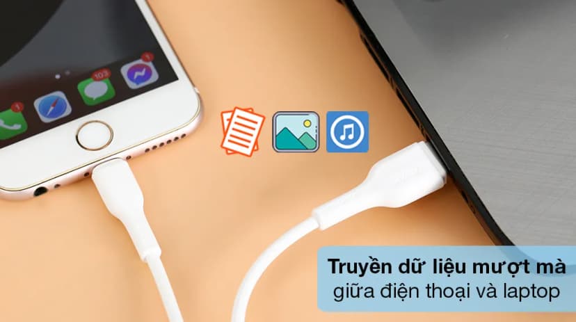 Cáp sạc và truyền dữ liệu USB-A - Lightning 12W 1m AVA+ Kalf - Giá rẻ nhất hôm nay - Ảnh 4