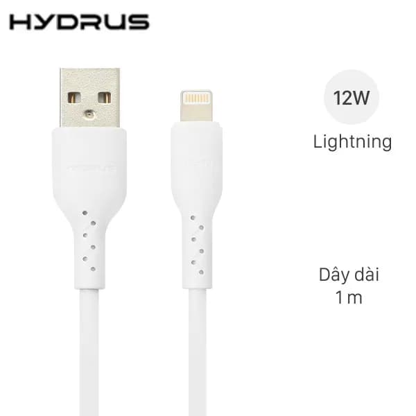 Cáp sạc USB-A - Lightning 12W 1m Hydrus LTPP-10 - Ảnh 11