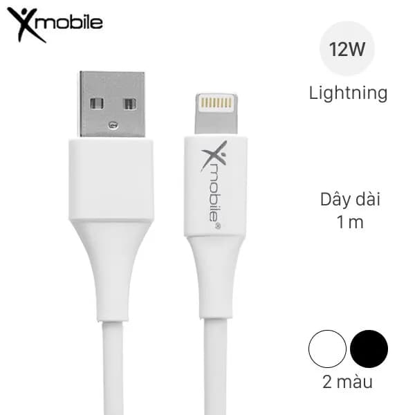 Cáp sạc và truyền dữ liệu USB-A - Lightning 12W 1m Xmobile AL31-1000 - Giá rẻ nhất hôm nay - Ảnh 1