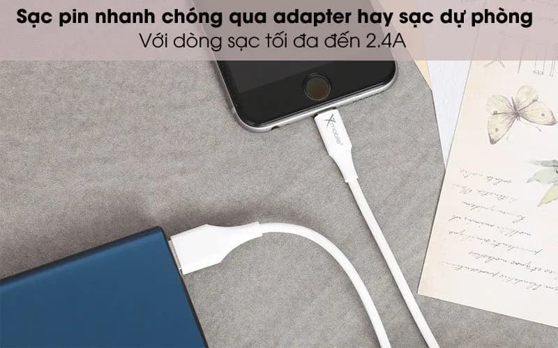Cáp sạc và truyền dữ liệu USB-A - Lightning 12W 1m Xmobile AL31-1000 - Giá rẻ nhất hôm nay - Ảnh 3