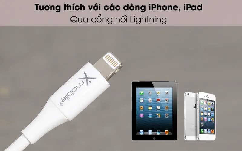 Cáp sạc và truyền dữ liệu USB-A - Lightning 12W 1m Xmobile AL31-1000 - Giá rẻ nhất hôm nay - Ảnh 5