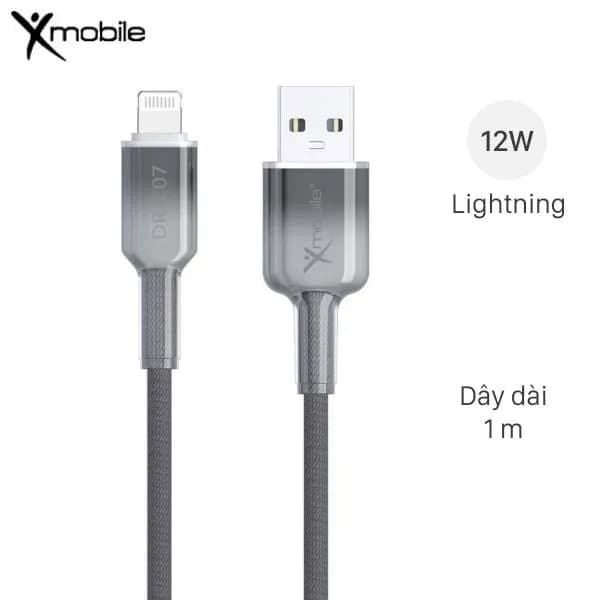 Cáp sạc USB-A - Lightning 12W 1m Xmobile DR-L07 - Giá rẻ nhất hôm nay - Ảnh 1