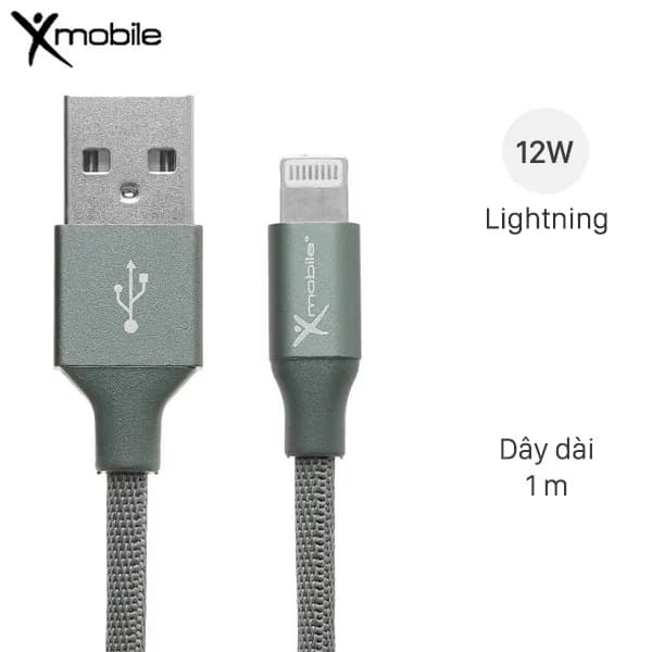 Cáp sạc và truyền dữ liệu USB-A - Lightning 12W 1m Xmobile LTL-01X - Ảnh 11