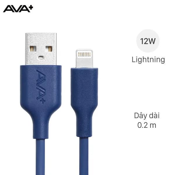 Cáp Lightning 0.2m AVA+ DR-L05 - Giá rẻ nhất hôm nay - Ảnh 1