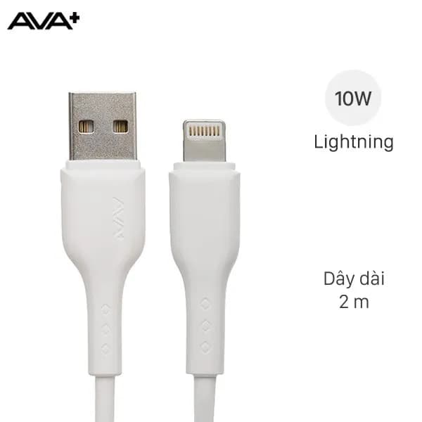 Cáp sạc và truyền dữ liệu USB-A - Lightning 10W 2m AVA+ Kalf - Giá rẻ nhất hôm nay - Ảnh 1