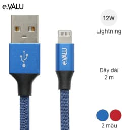 Cáp Lightning 2m eValu LTL-04X - Giá rẻ nhất hôm nay - Ảnh 1