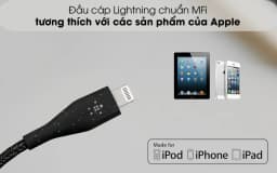 Cáp Type C - Lightning MFI 1.2m Belkin Duratex Plus F8J243 - Giá rẻ nhất hôm nay - Ảnh 2