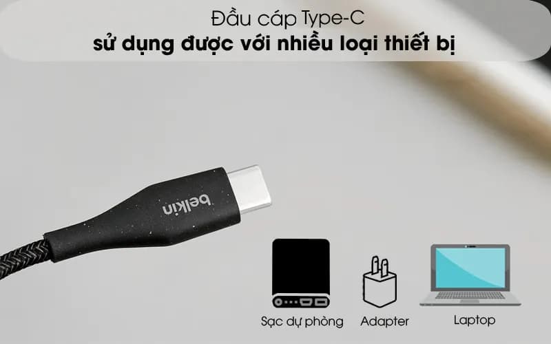 Cáp Type C - Lightning MFI 1.2m Belkin Duratex Plus F8J243 - Giá rẻ nhất hôm nay - Ảnh 4