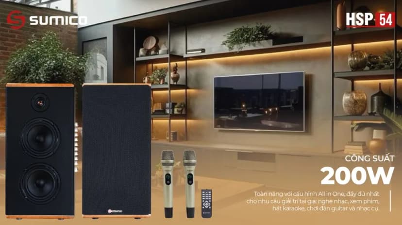 So sánh giá Cặp loa karaoke Sumico All-in-one HSP54 200W - Tìm sản phẩm giá rẻ nhất - Ảnh 3