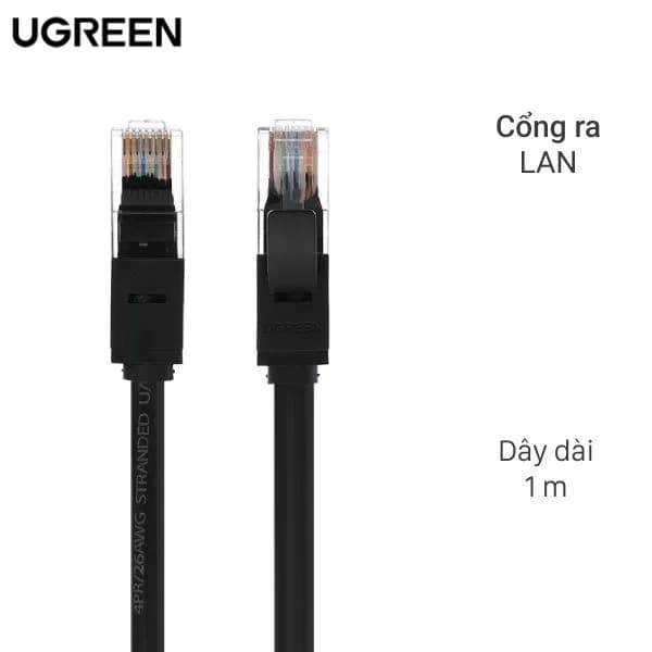 Cáp mạng LAN Cat 6 U/UTP 1m Ugreen NW102 20159 - Giá rẻ nhất hôm nay - Ảnh 1