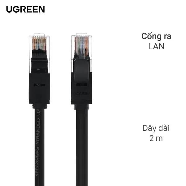 Cáp mạng LAN Cat 6 U/UTP 2m Ugreen NW102 20160 - Giá rẻ nhất hôm nay - Ảnh 1