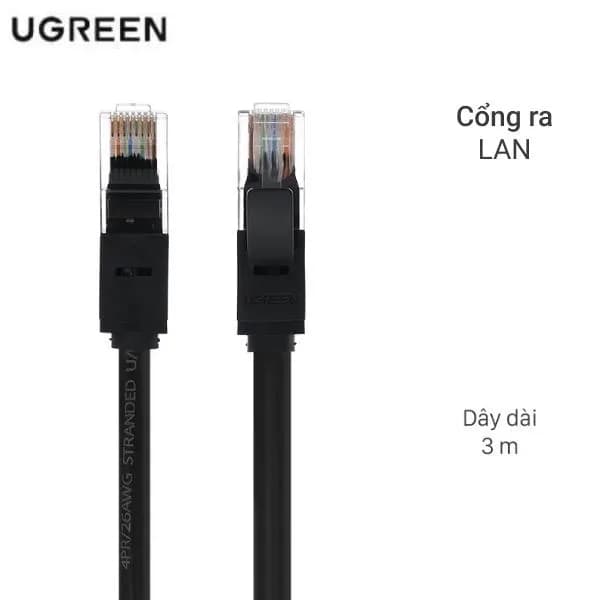 Cáp mạng LAN Cat 6 U/UTP 3m Ugreen NW102 20161 - Giá rẻ nhất hôm nay - Ảnh 1