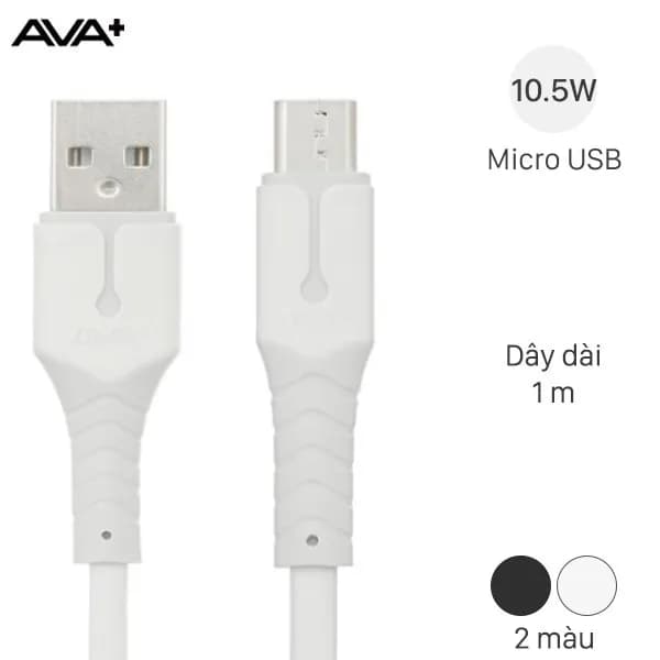 Cáp sạc và truyền dữ liệu USB-A - Micro USB 10.5W 1m AVA+ JXL-17 - Ảnh 30