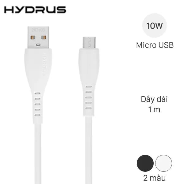 Cáp sạc USB-A - Micro USB 10W 1m Hydrus CS-DC52 - Giá rẻ nhất hôm nay - Ảnh 1